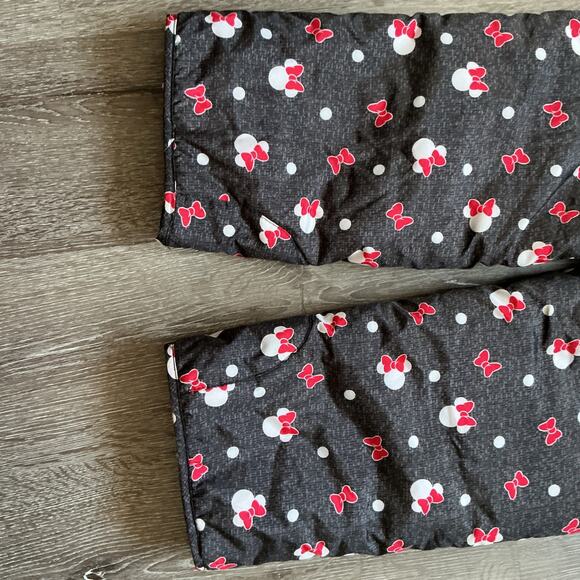 Girls 6X Disney Minnie Mouse Snow Pants Adjustable Bibs Gray Pink - Picture 10 of 11